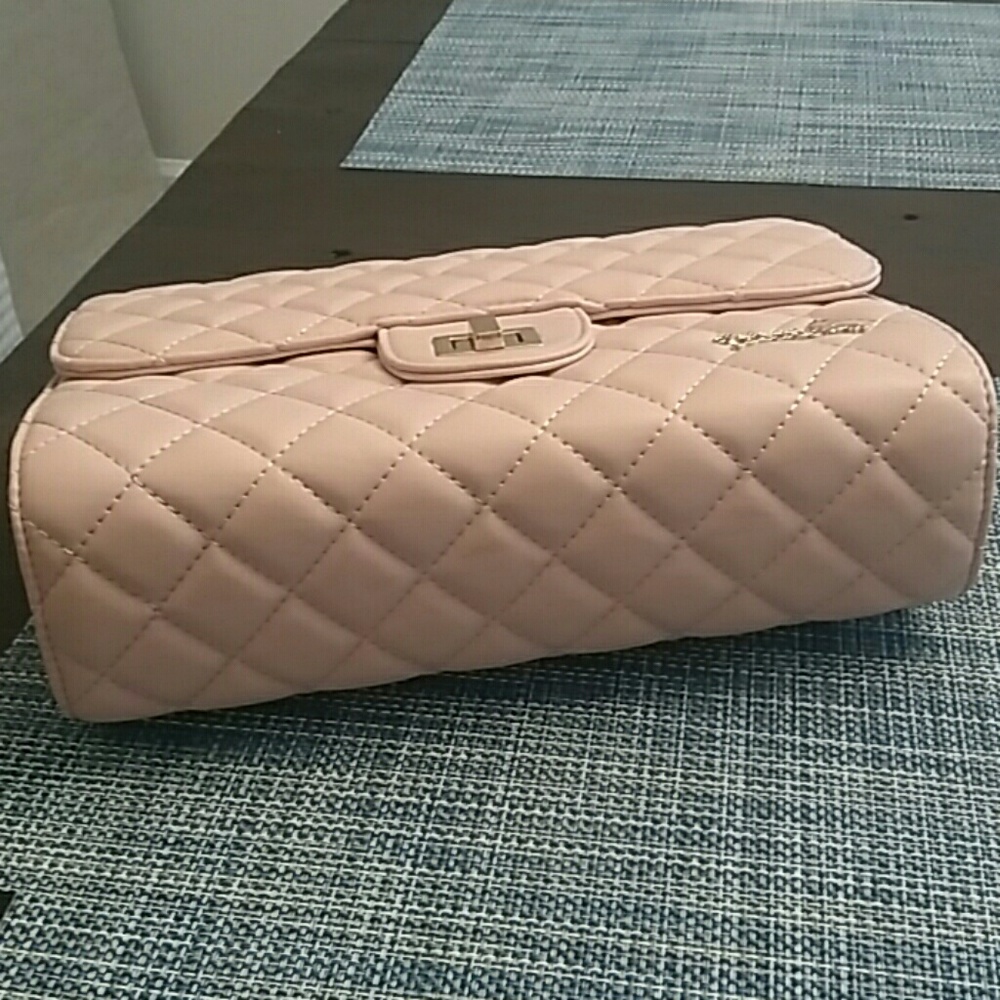 SALE!RB Vegan MilanoDiamondCheck Shoulder Bag-Pink - Picture 7 of 7